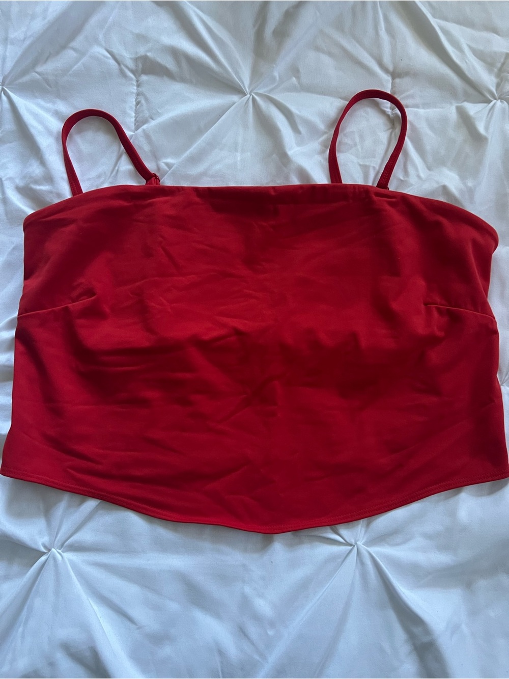 JoyLab Red Spaghetti Strap Crop Top